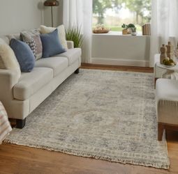 Handwoven Caldwell Wool and Viscose Area Rug - 7'-6" x 9'-6"