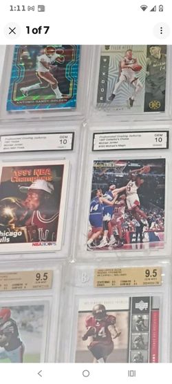 Basketball ,football , graded cards GEM 10  MOST SOME 9.5 , 9.0