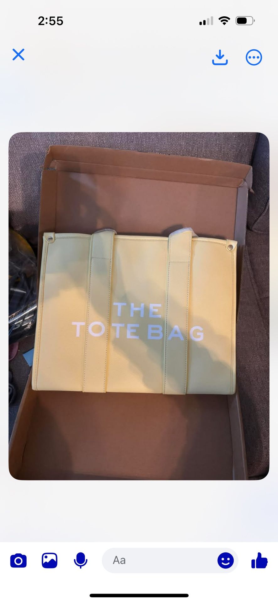 The tote bag new yellow