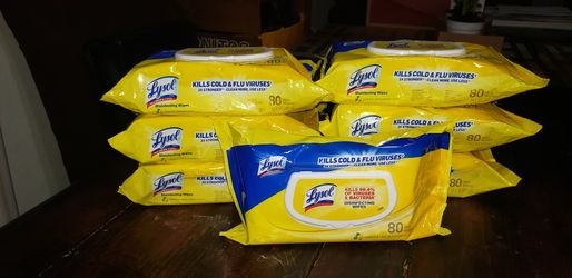 Lysol Disinfecting Wipes 80 Wet Wipes