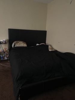 Queen bed frame (no mattress included)