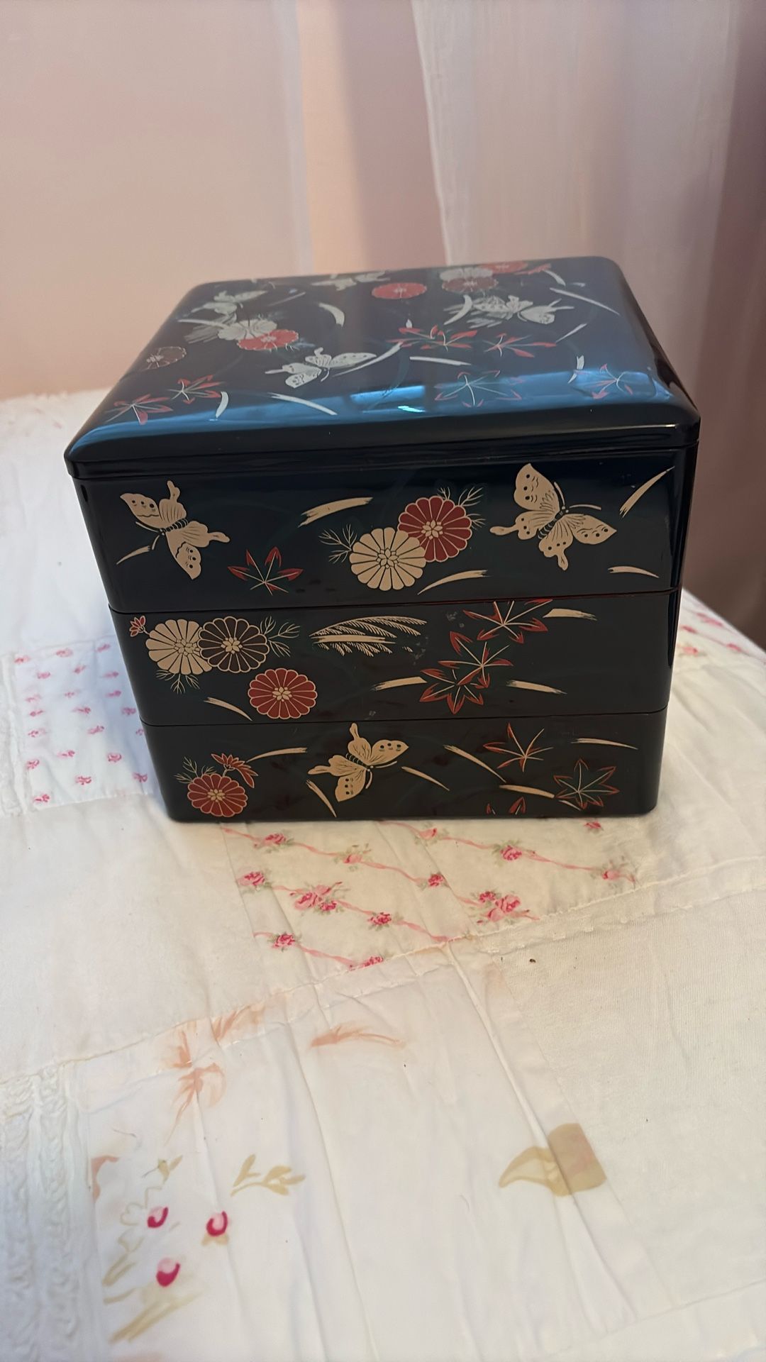 Oriental Three Tiered Stacking Box