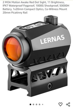 LERNAS 1x20mm Red Dot Scope – Motion Awake, IPX7 Waterproof