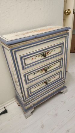 Antique entryway short credenza