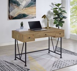 Analiese Mango 47-inch 3-drawer Writing Desk