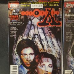 X-Files Comic Bundle – Mint Condition, Includes Topps #1 Special Numbered Edition & Collector’s Edition