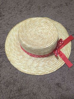 Women's Red and white polka dot Hat