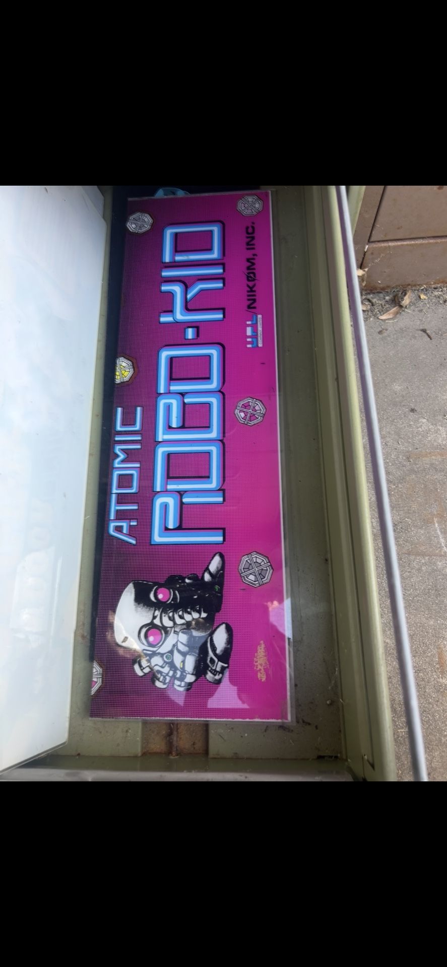 Atomic Robo Kid Arcade Marquee Original