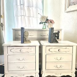 Provincial White Dresser Set 