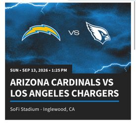 LA CHARGERS vs ARIZONA CARDINALS  9/13/26