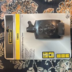 Outdoor Plug In Light Sensing Timer ⏱ 
