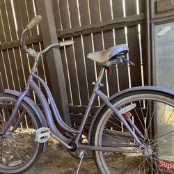 Purple Cruiser Bike 