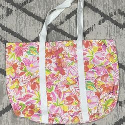 Vintage Oscar de la Renta floral tote bag