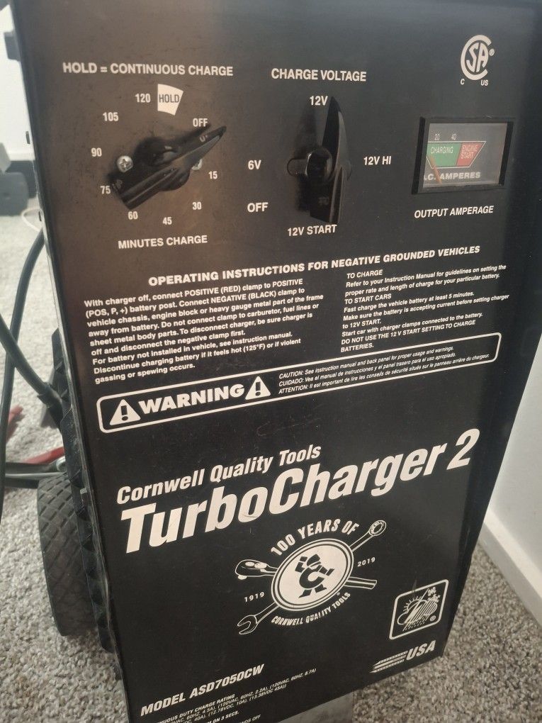 Cornwell Turbo Start Battery Charger