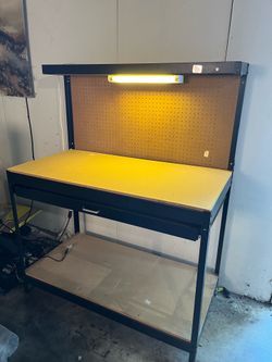 Work bench with lights
