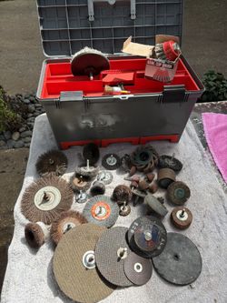 Power Wire Brush /Sanding/Polishing Bits Assortment—Hard Case