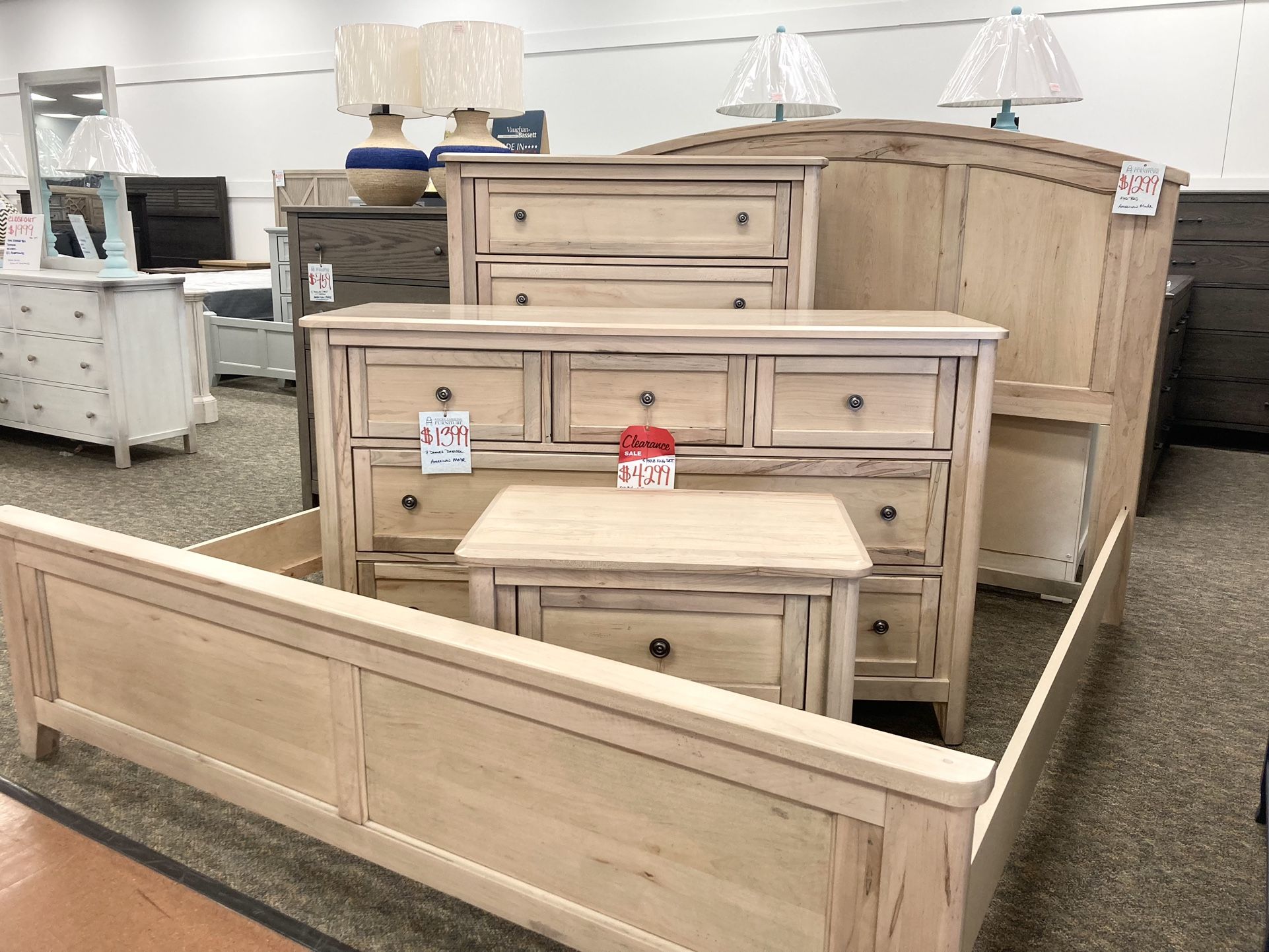 New King Bedroom Set — AMERICAN MADE