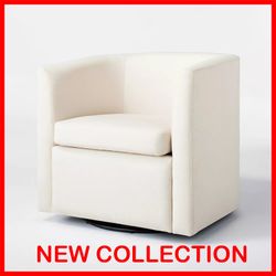Vernon Upholstered Barrel Swivel Accent Chair Natural Linen - Threshold™ designed with Studio McGee
ADO #:TGT-30034
Brand New – Box Not Perfect