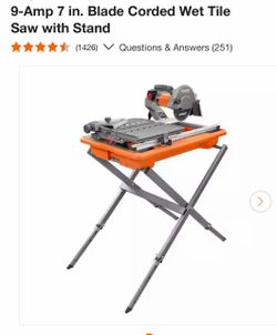 7” tile saw