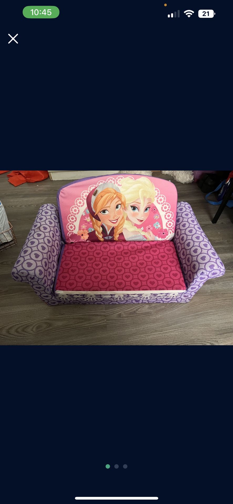 Frozen Anna & Elsa Flip Open Sofa