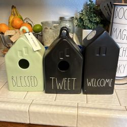Rea Dunn Bird Houses And Rea Dunn Vase