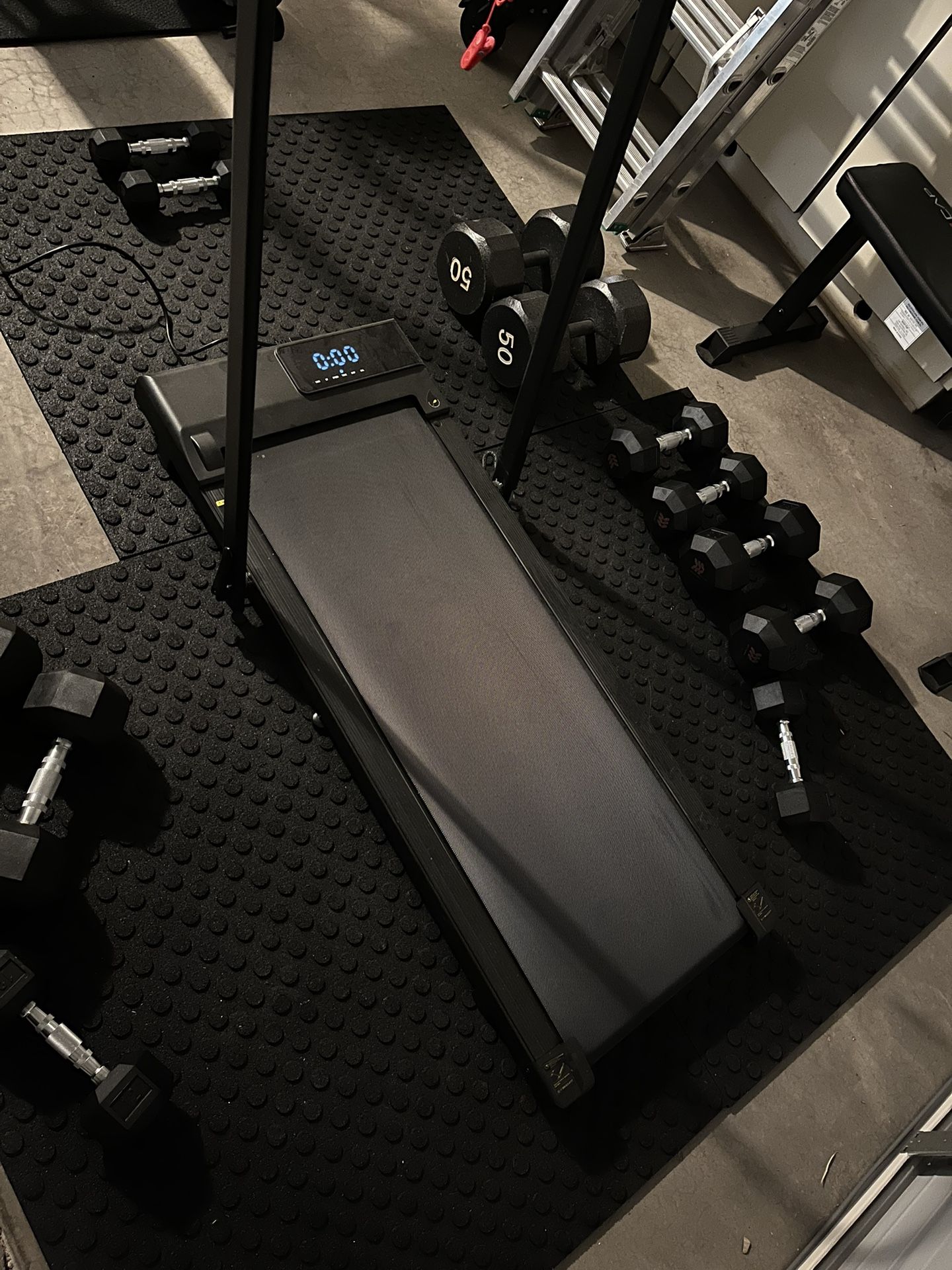 DeerRun 3 in 1 Folding Treadmills for Home, 3.0HP Powerful and Quiet Under Desk Treadmill, 300 lbs Capacity Foldable Walking Pad