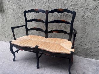 French Country Ladder-Back Rush Seat