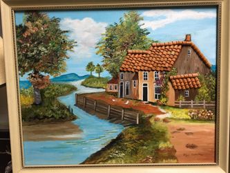 Oil Painting with Frame