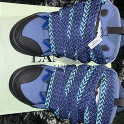 Lanvin Curb Sneakers Blue/Black Size 44 (Men’s 11) – W/ Box