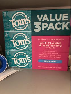 Toms Toothpaste BRAND NEW 3 pack