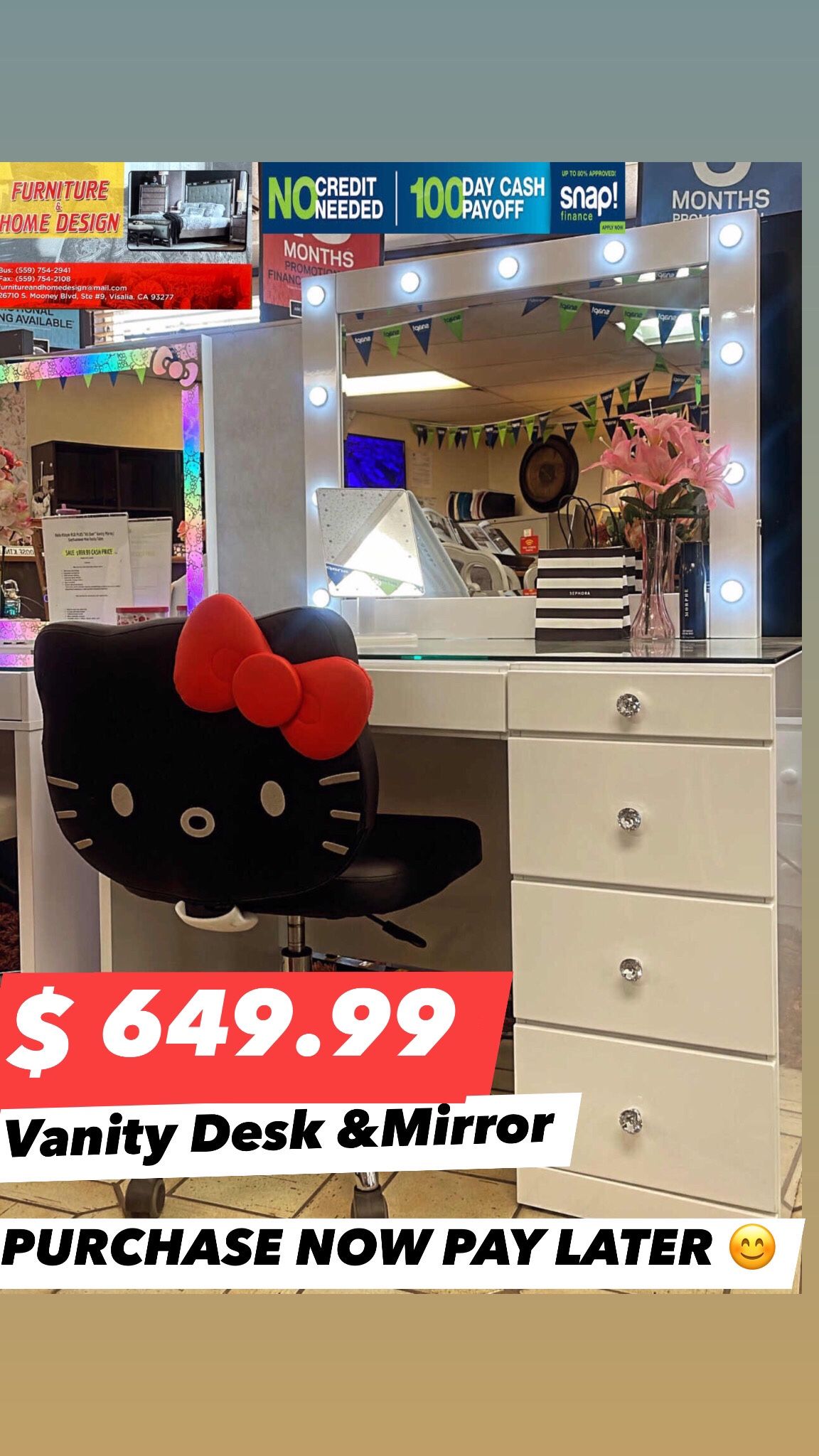 Vanity Desk & Mirror 💄 