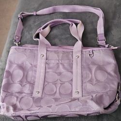 Light Purple Coach Laptop Bag