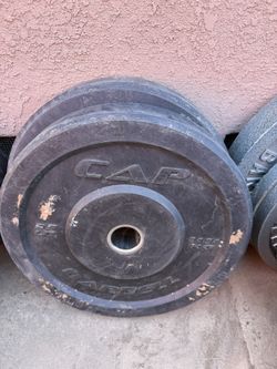 Cap 45 Lbs Bumper Weight Plates 