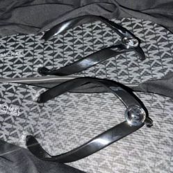 Michael Michael Kors Women's MK Flip-Flop Stripe Sandals