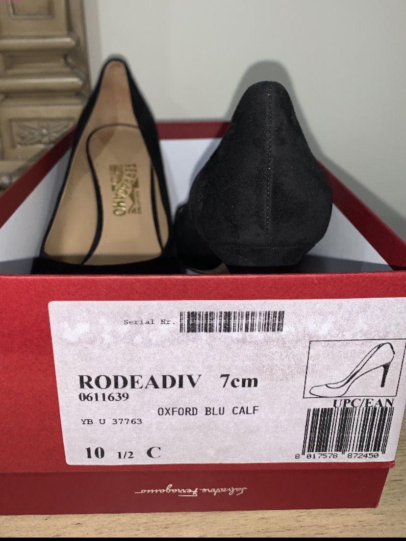 Black Salvatore Ferragamo Heels