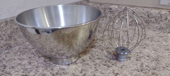 KitchenAid K30 Stainless Steel 3 Qt Bowl for Tilt Head Mixers With Whisk