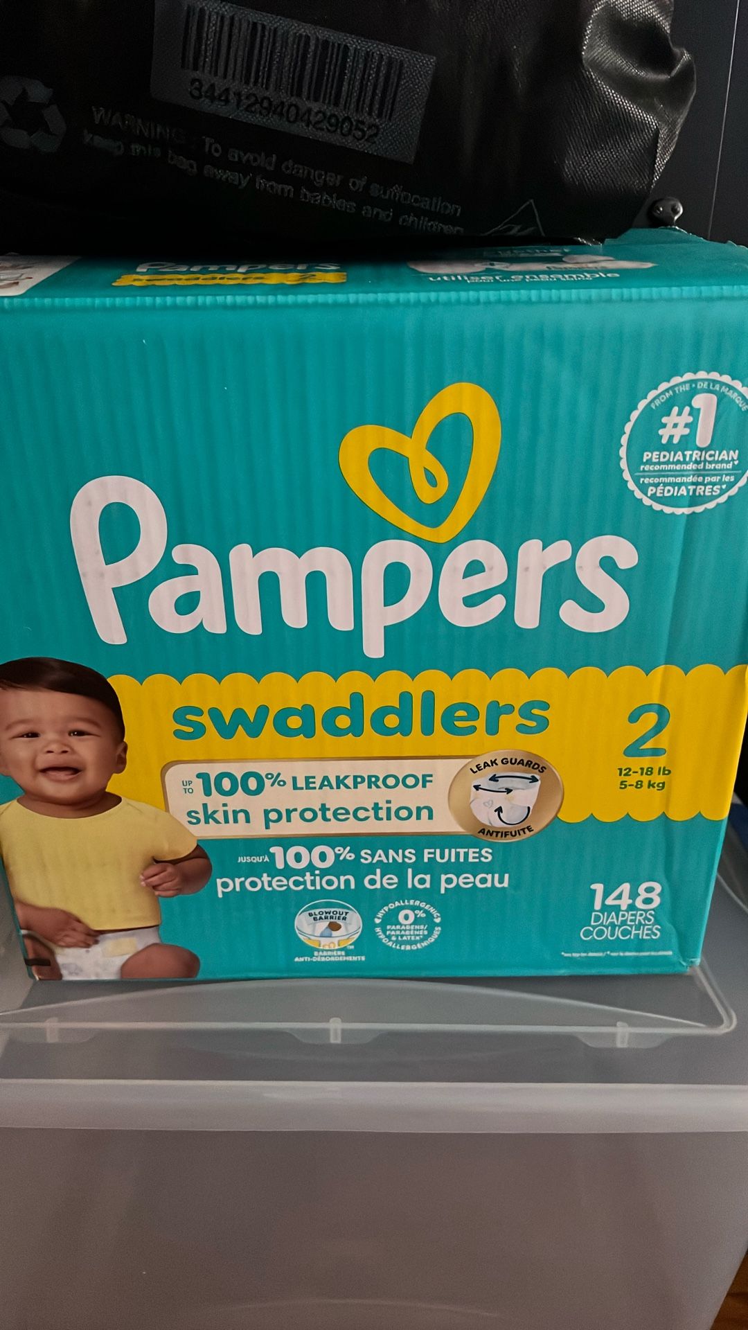 Pamper Swaddlers Size 2 Box & Bag Brand new