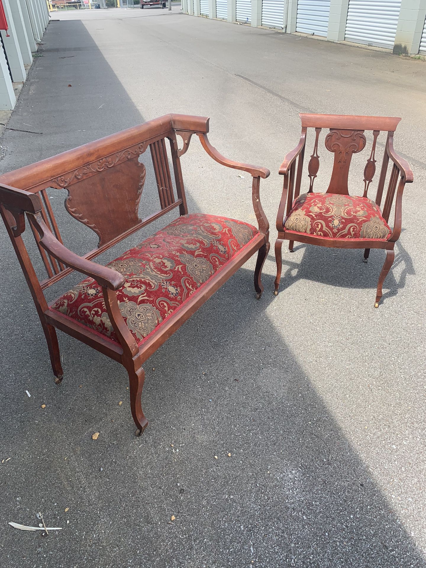 Antique Chair and Settee 