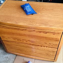 Oak Filing Cabinet