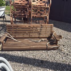 Nice Oak Porch Swing