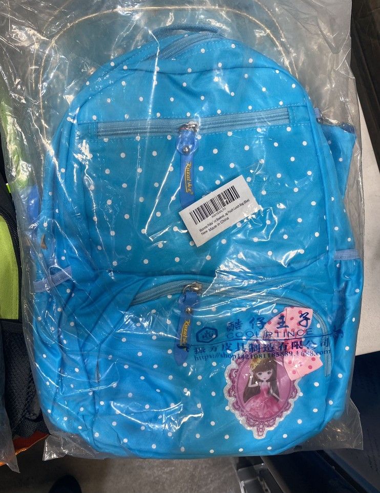 Blue Backpack For Kids Back To School