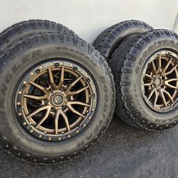 18" Fuel Rebel  w- 33" Goodyear MT Tires 