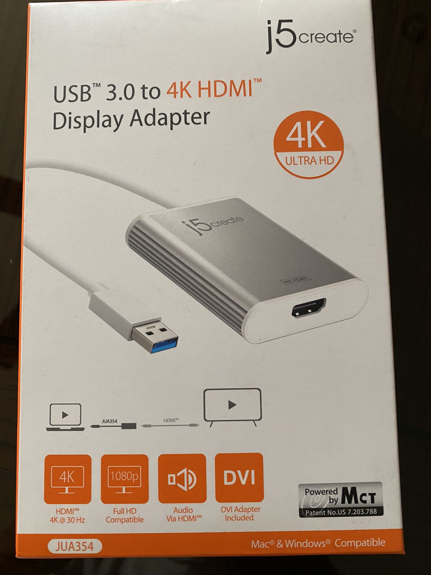 j5create USB™ 3.0 to 4K HDMI™ Display Adapter JUA354 - Silver