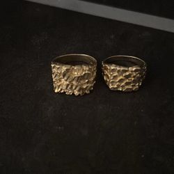 14k Gold Nugget Rings