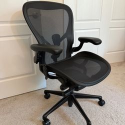 Herman Miller, Aeron, Upgraded, Black 