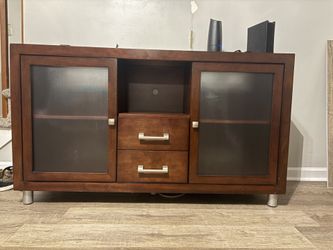 Brown TV stand