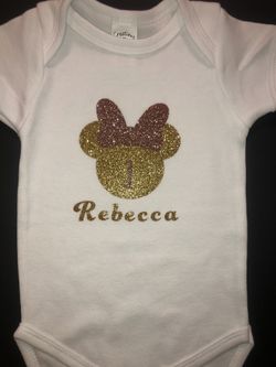 Baby customized birthday shirts