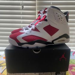 Jordan 6 Carmine 2021 Size 8.5 Brand New DS