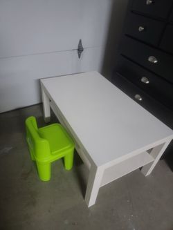 Kids table with chair