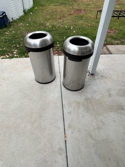 Metal Trash Cans $15 each